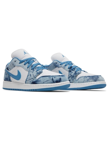 AIR JORDAN 1 LOW GS WASHED DENIM DM8947 100,AIR JORDAN 1 LOW,Air Jordan