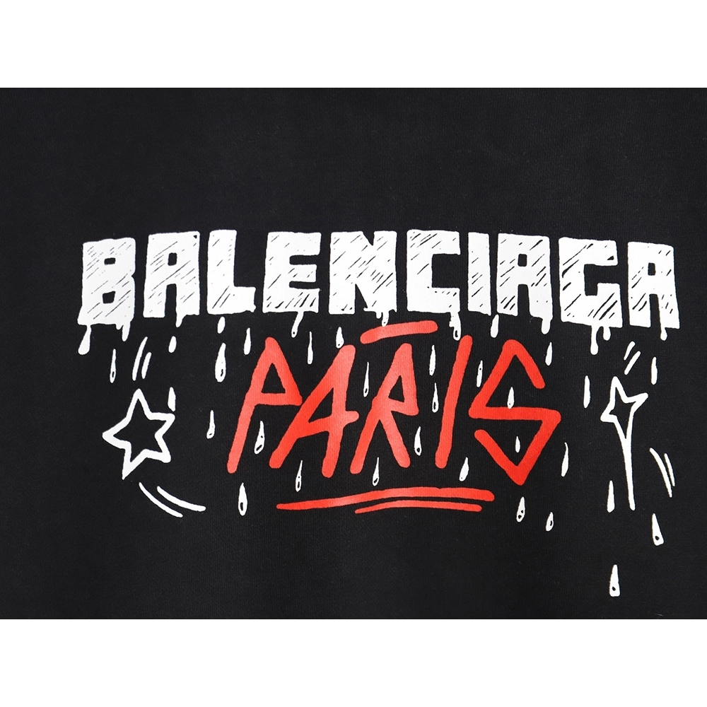 Balenciaga 23Fw graffiti lettering print crew neck sweatshirt,Balenciaga Sweatshirt,Sweatshirt,APPAREL