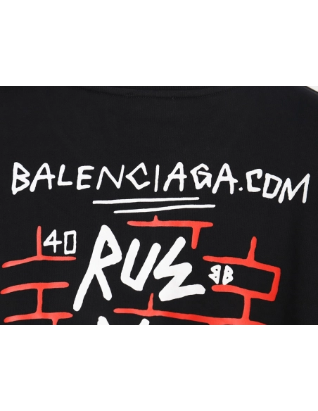 Balenciaga 23Fw graffiti lettering print crew neck sweatshirt,Balenciaga Sweatshirt,Sweatshirt,APPAREL