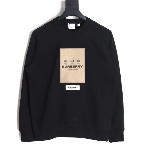 Burberry 22Fw patch label crew neck sweatshirt,Burberry Sweatshirt,Sweatshirt,APPAREL