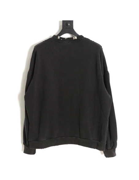 Balenciaga Balenciaga 23FW pierced buckle washed round neck sweatshirt,Balenciaga Sweatshirt,Sweatshirt,APPAREL