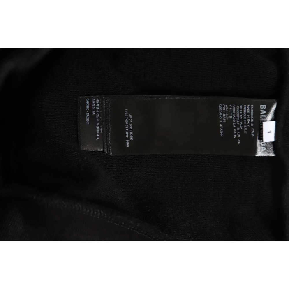 Balenciaga Balenciaga 23FW pierced buckle washed round neck sweatshirt,Balenciaga Sweatshirt,Sweatshirt,APPAREL