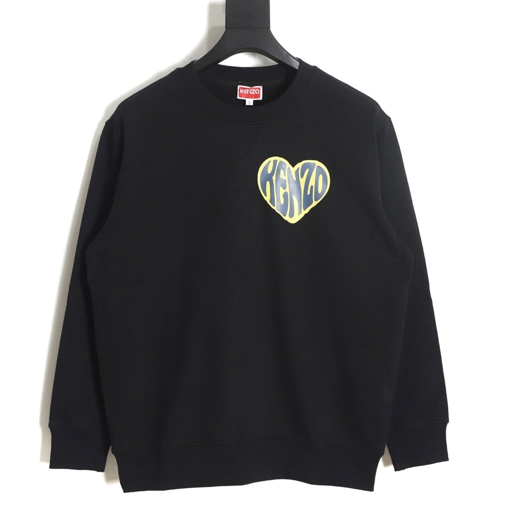 Kenzo 23FW small love printed round neck sweatshirt,Kenzo Sweatshirt,Sweatshirt,APPAREL