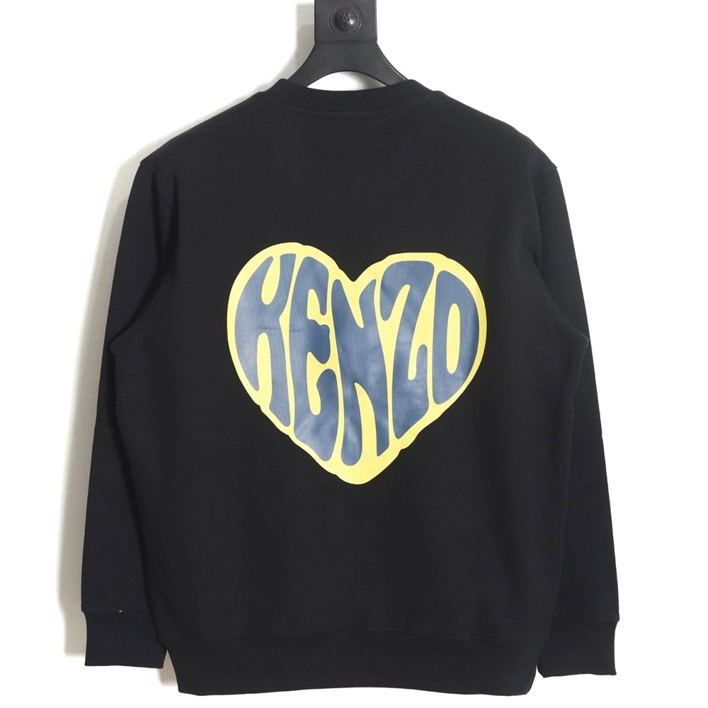 Kenzo 23FW small love printed round neck sweatshirt,Kenzo Sweatshirt,Sweatshirt,APPAREL