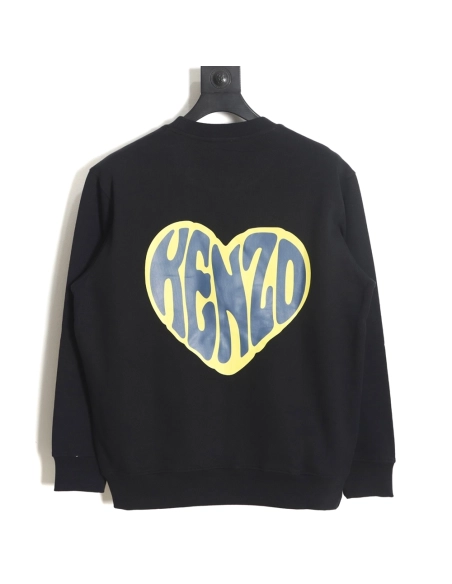 Kenzo 23FW small love printed round neck sweatshirt,Kenzo Sweatshirt,Sweatshirt,APPAREL