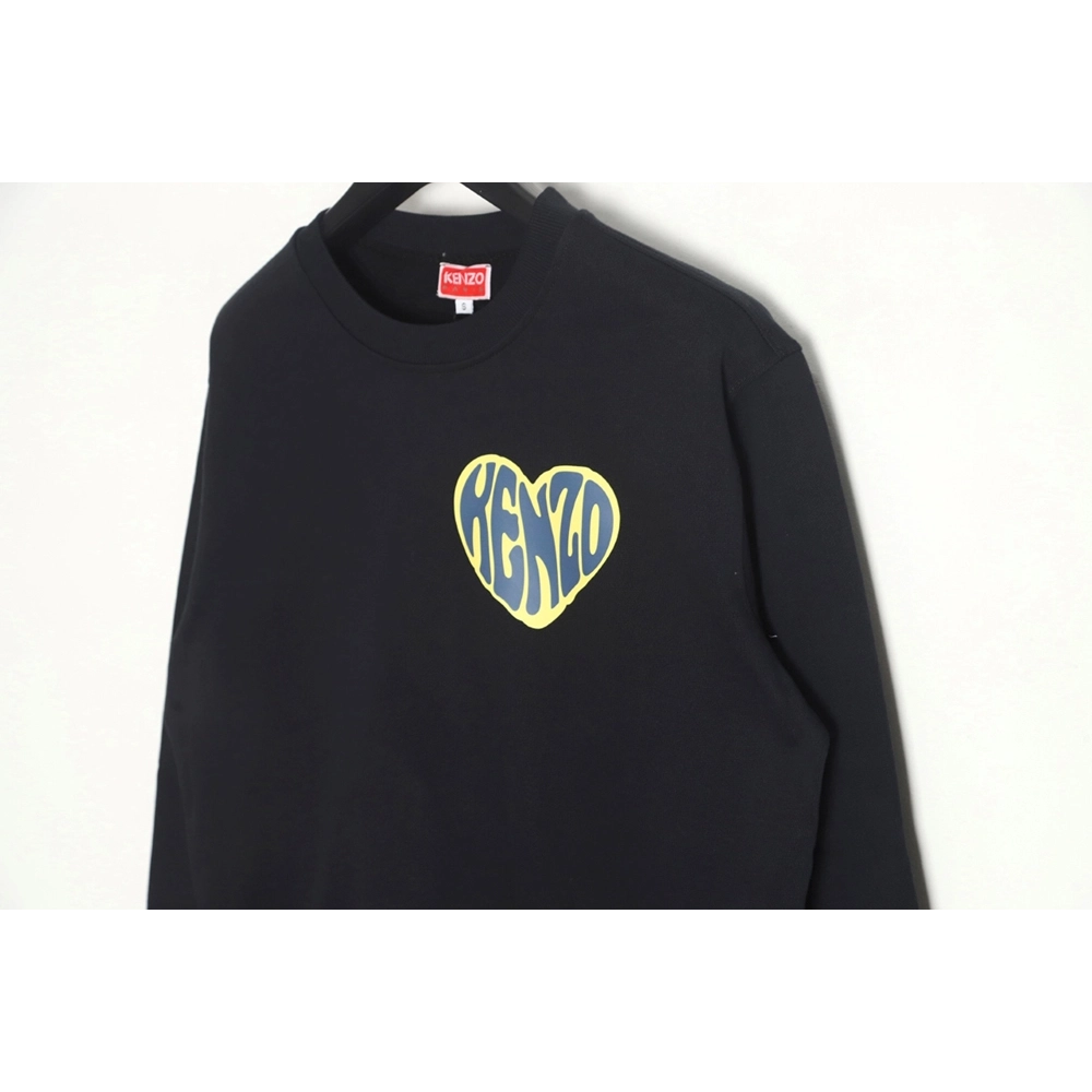 Kenzo 23FW small love printed round neck sweatshirt,Kenzo Sweatshirt,Sweatshirt,APPAREL