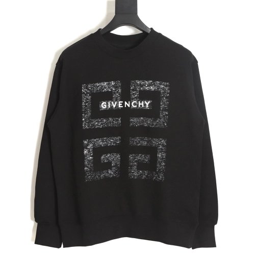 Givenchy 23FW fuzzy print crewneck sweatshirt,Givenchy Sweatshirt,Sweatshirt,APPAREL