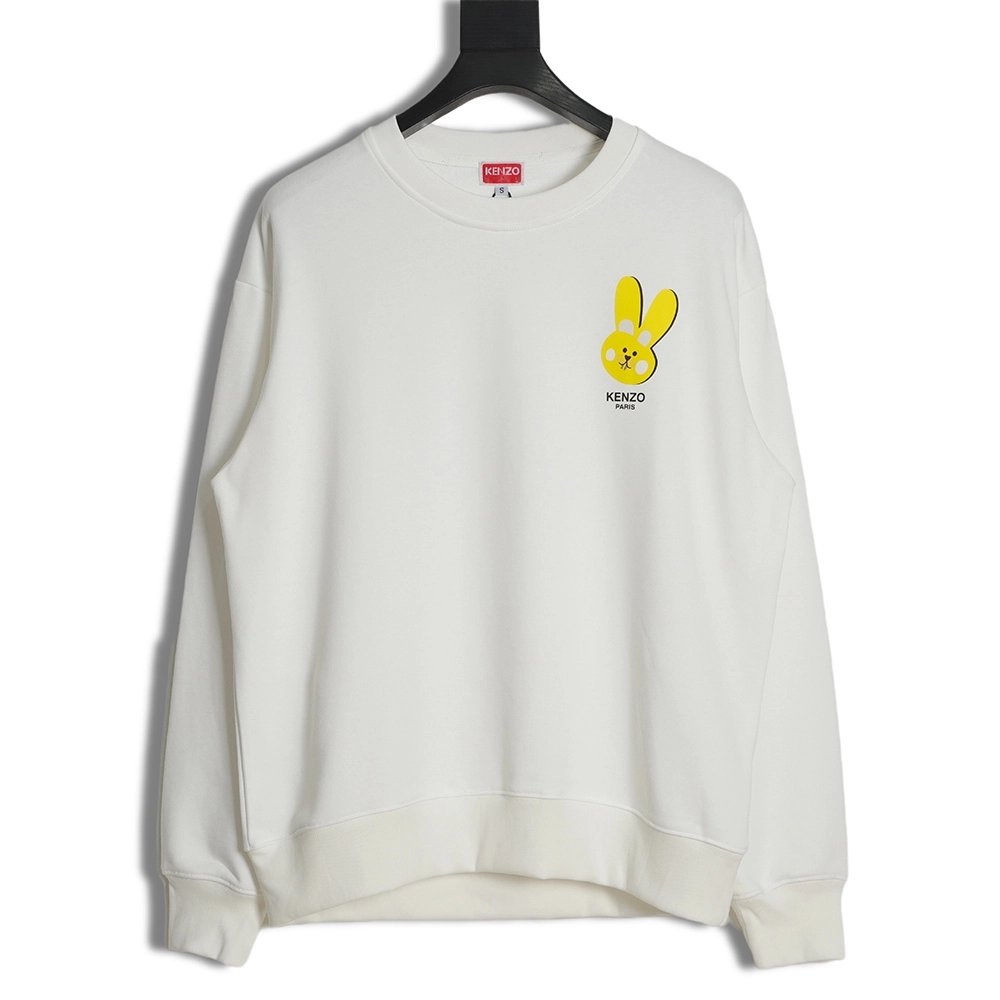 Kenzo Takada Kenzo 22SS Rabbit Print Crewneck Sweatshirt,Kenzo Sweatshirt,Sweatshirt,APPAREL