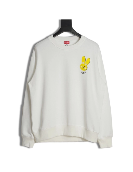Kenzo Takada Kenzo 22SS Rabbit Print Crewneck Sweatshirt,Kenzo Sweatshirt,Sweatshirt,APPAREL