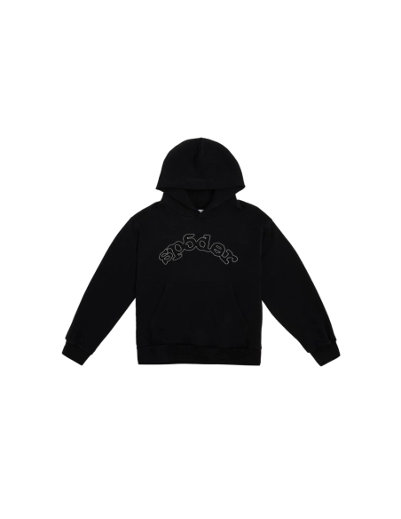 Sp5der OG Logo Hoodie Black,Sp5der Hoodie,HOODIE,Clothing