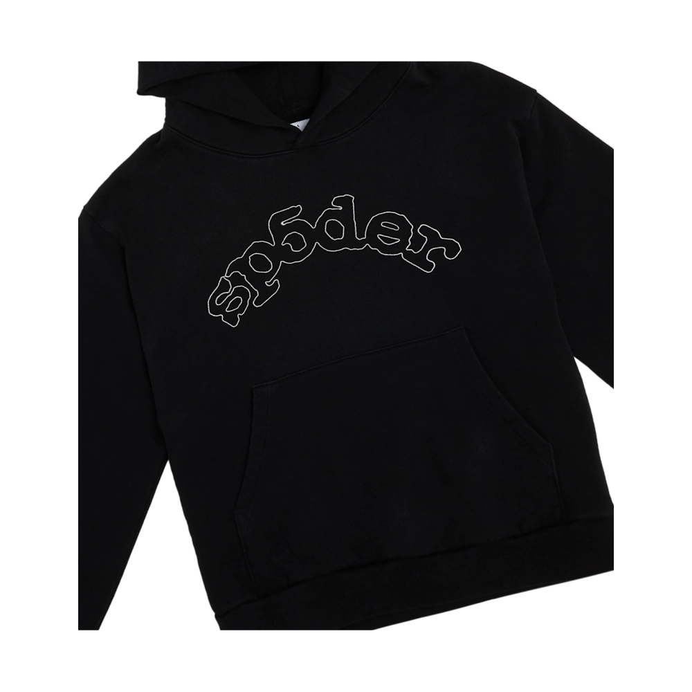 Sp5der OG Logo Hoodie Black,Sp5der Hoodie,HOODIE,Clothing