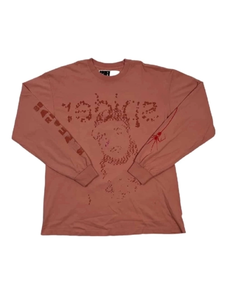 Sp5der Worldwide Long Sleeve Pink Pre-owned Sweatshirt,Sp5der,SWEATSHIRT,Clothing