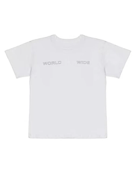 White Sp5der Worldwide T-shirt,Sp5der T-shirt,T-SHIRT,Clothing