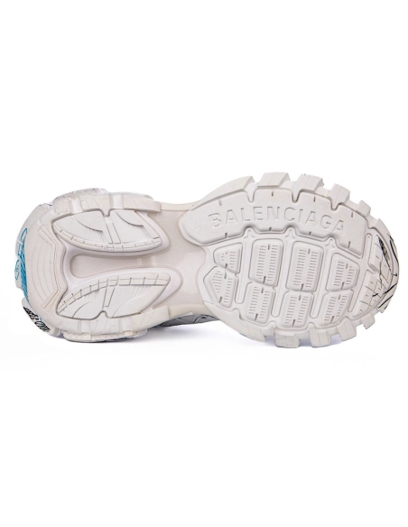 Balenciaga Track 3.0 White Blue Black High Art Graffiti 542023-W3SRA-9014,BALENCIAGA TRACK,BALENCIAGA