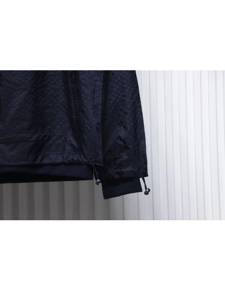 Thom Browne double layer four bar woven stand collar jacket TSK1,Cheap Replica Reps Thom Browne