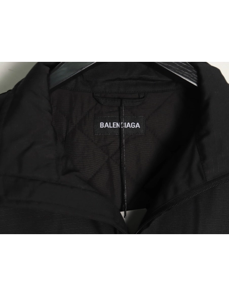 Balenciaga Cocoon Kick double ring quilted zipper jacket,Cheap Replica Reps Balenciaga