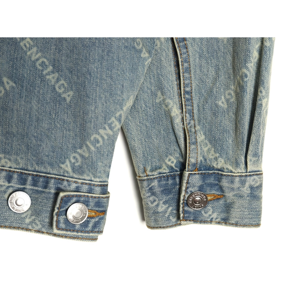 Balenciaga laserprinted denim jacket,Cheap Replica Reps Balenciaga