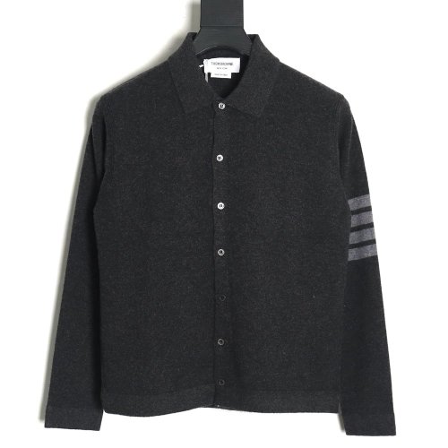 Thom Browne Four Bar Lapel Sweater Cardigan TSK2,Cheap Replica Reps Thom Browne
