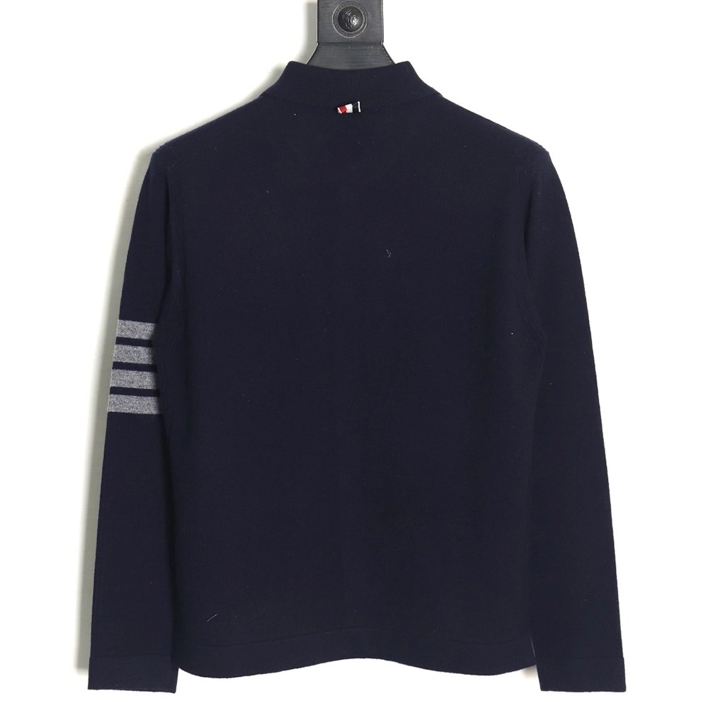 Thom Browne Four Bar Lapel Sweater Cardigan TSK1,Cheap Replica Reps Thom Browne