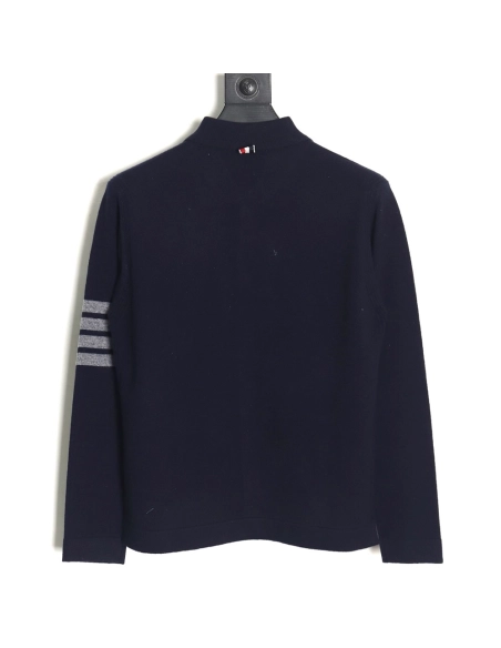 Thom Browne Four Bar Lapel Sweater Cardigan TSK1,Cheap Replica Reps Thom Browne