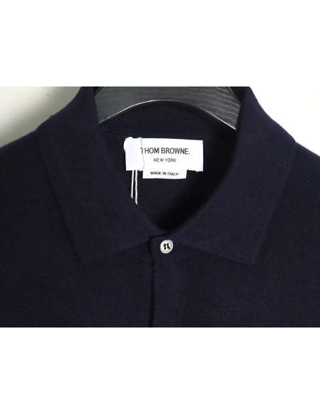 Thom Browne Four Bar Lapel Sweater Cardigan TSK1,Cheap Replica Reps Thom Browne
