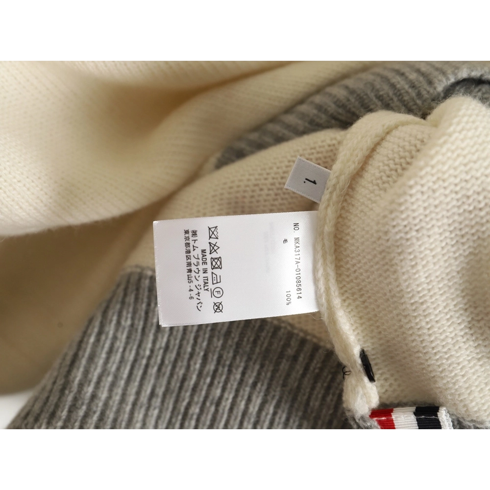 Thom Browne colorblock wool crewneck sweater,Cheap Replica Reps Thom Browne