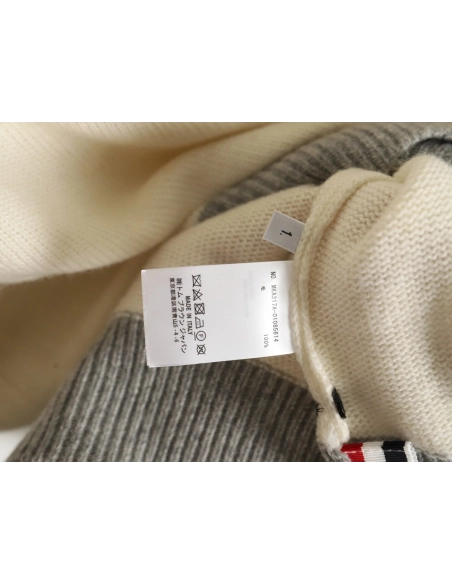 Thom Browne colorblock wool crewneck sweater,Cheap Replica Reps Thom Browne