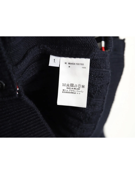 Thom Browne FourPanel Cable Crewneck Sweater TSK2,Cheap Replica Reps Thom Browne