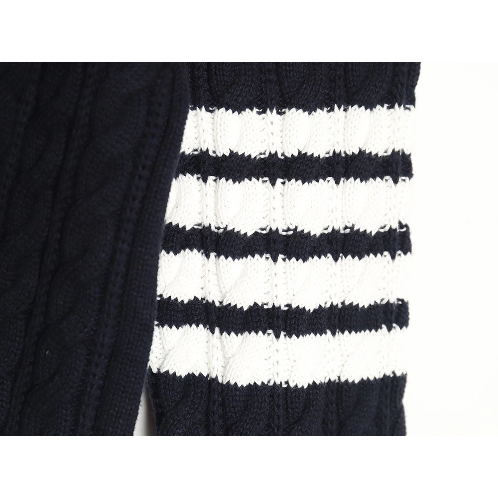 Thom Browne FourPanel Cable Crewneck Sweater TSK2,Cheap Replica Reps Thom Browne