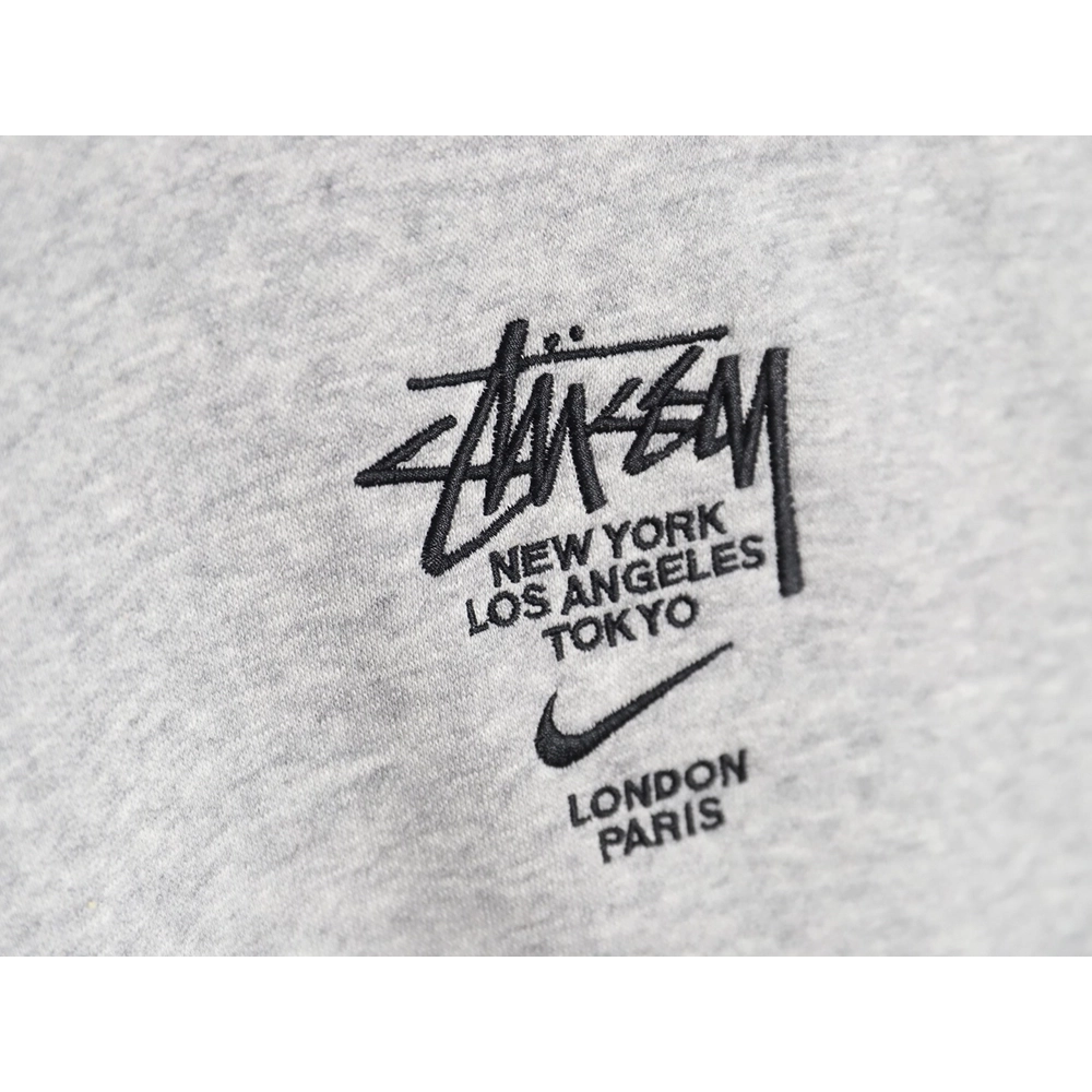 Nike Stussy embroidered logo fleece sweatshirt,Cheap Replica Reps Nike