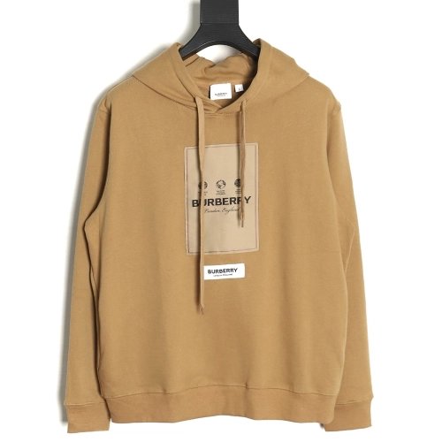 Burberry chest label hooded sweatshirt,Cheap Replica Reps Burberry