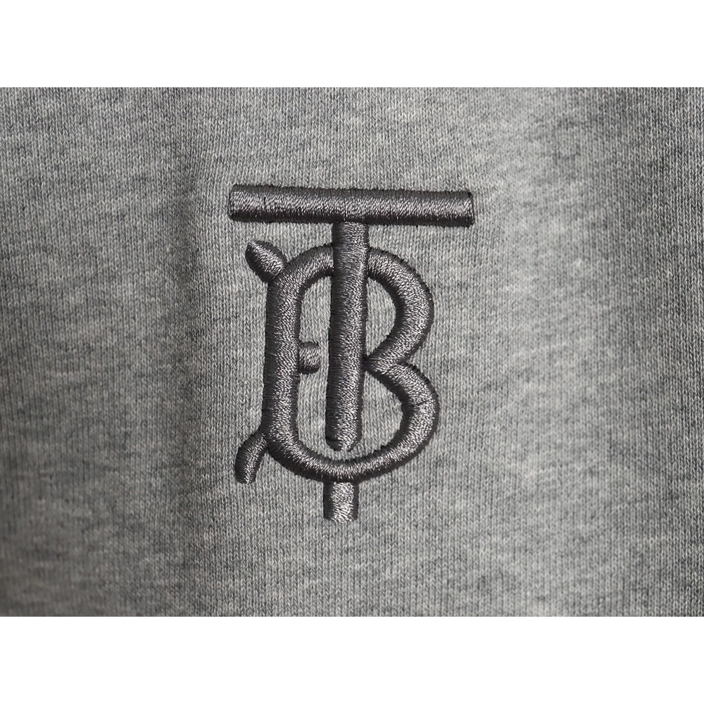 Burberry embroidered TB check patchwork zipup sweatshirt,Cheap Replica Reps Burberry
