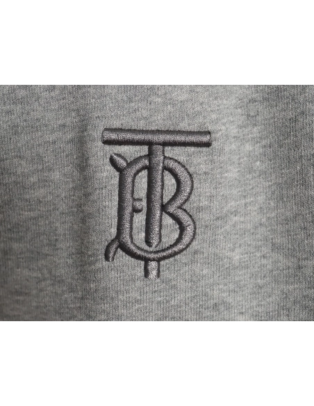Burberry embroidered TB check patchwork zipup sweatshirt,Cheap Replica Reps Burberry