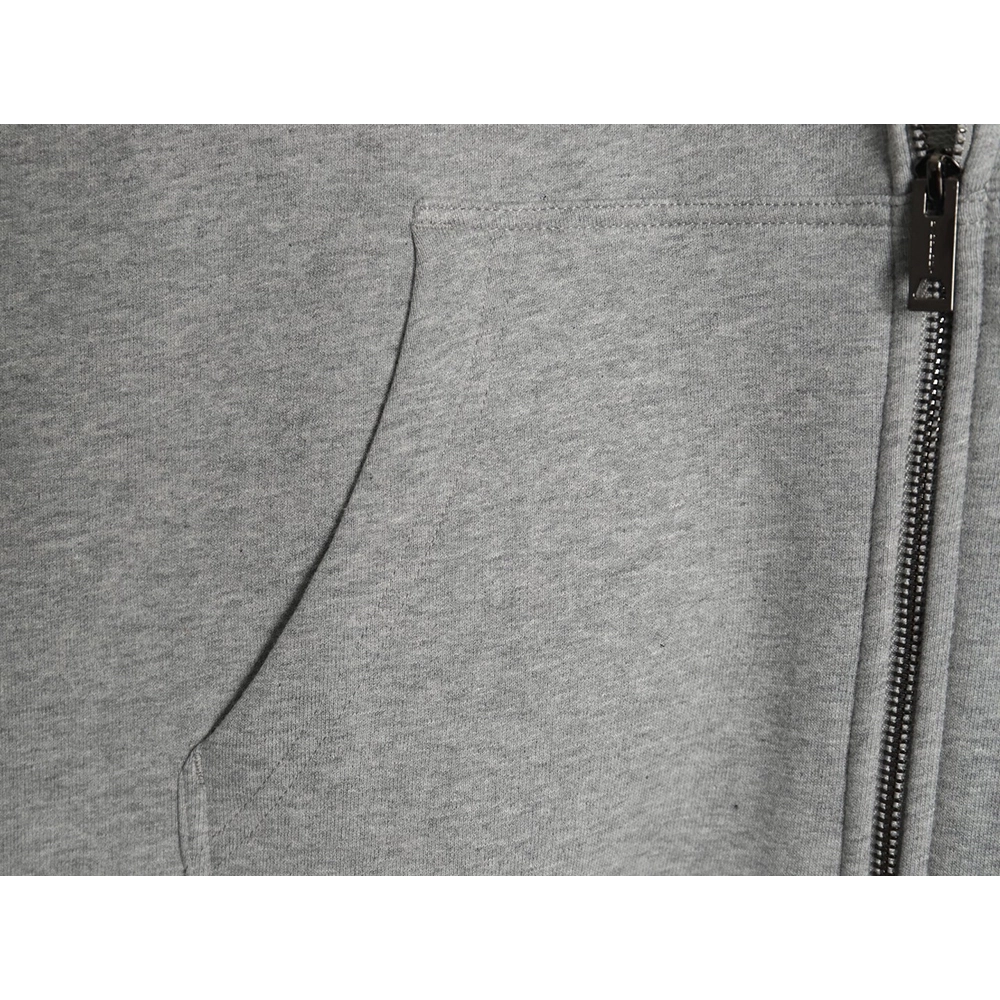 Burberry embroidered TB check patchwork zipup sweatshirt,Cheap Replica Reps Burberry