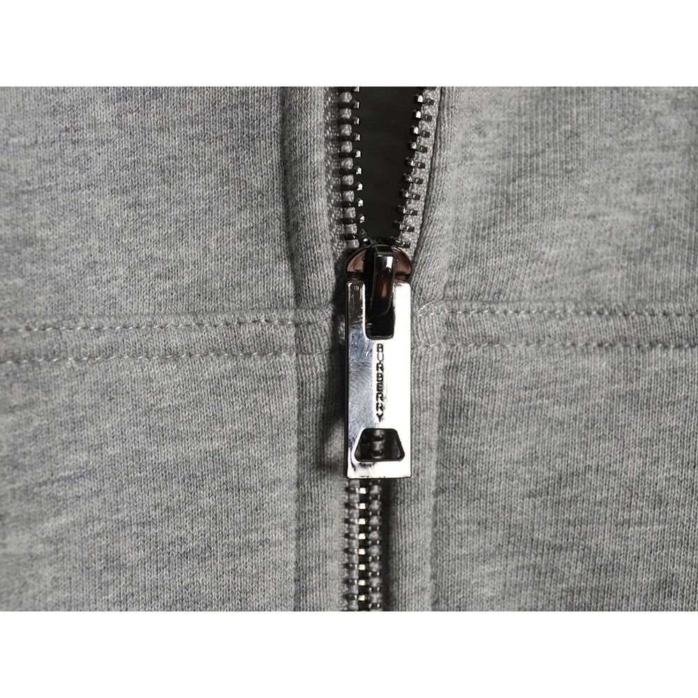 Burberry embroidered TB check patchwork zipup sweatshirt,Cheap Replica Reps Burberry