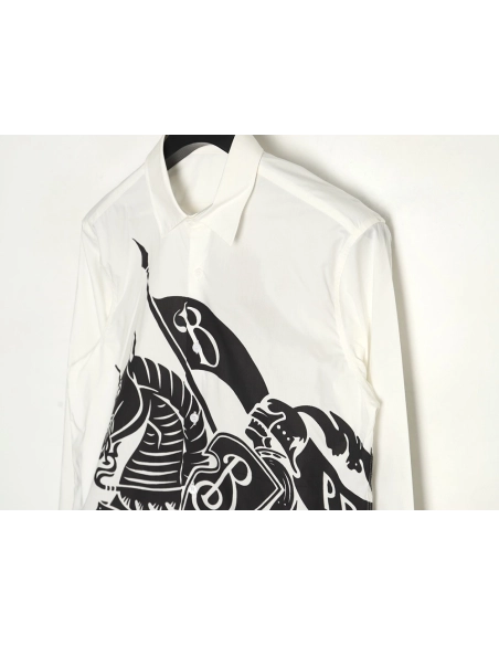 Burberry War Horse long sleeve printed shirt TSK1 SXL,Cheap Replica Reps Burberry