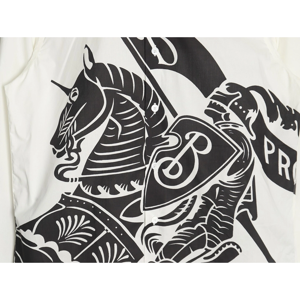 Burberry War Horse long sleeve printed shirt TSK1 SXL,Cheap Replica Reps Burberry