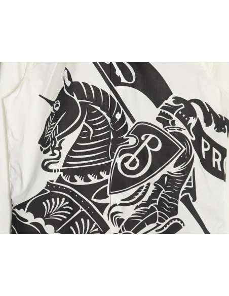 Burberry War Horse long sleeve printed shirt TSK1 SXL,Cheap Replica Reps Burberry