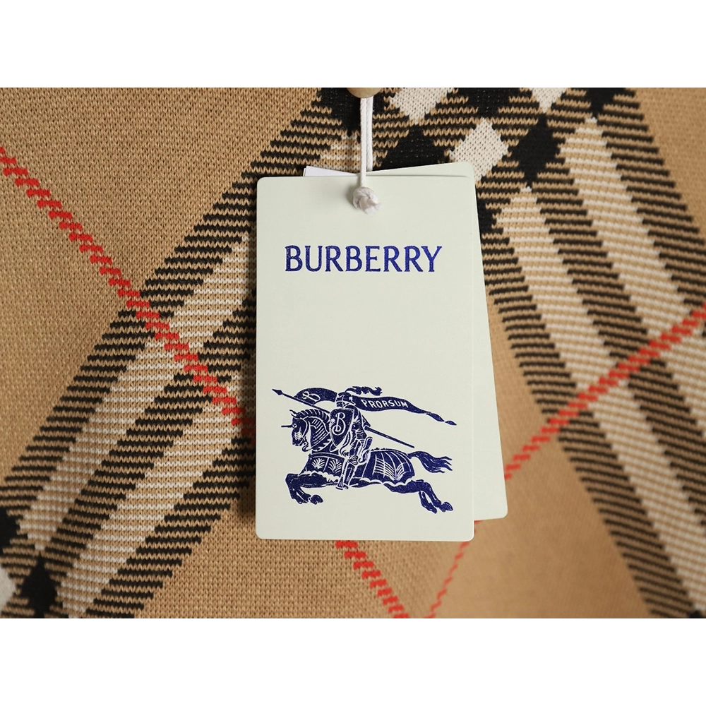 Burberry Twill crewneck knitted sweater,Cheap Replica Reps Burberry