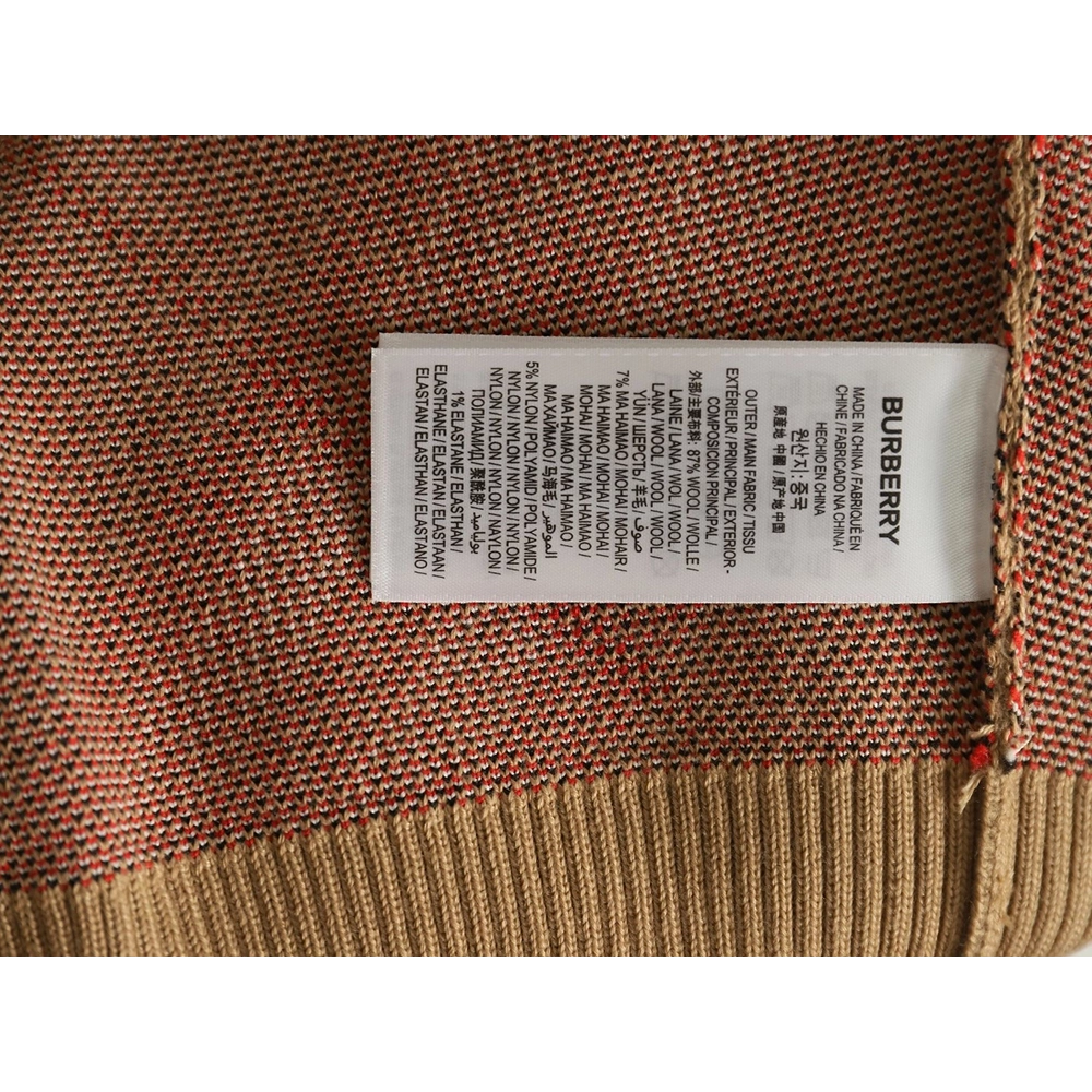 Burberry Twill crewneck knitted sweater,Cheap Replica Reps Burberry