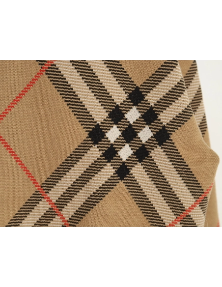 Burberry Twill crewneck knitted sweater,Cheap Replica Reps Burberry