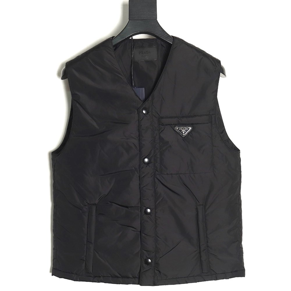 Prada Recycled Nylon Lightweight Padded Vest TSK1,Cheap Replica Reps Prada