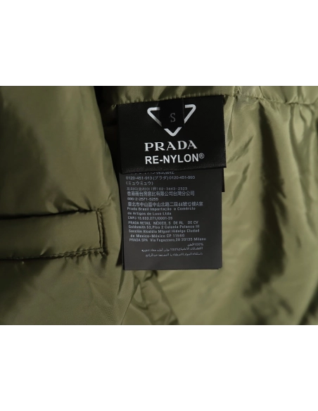 Prada Recycled Nylon Lightweight Puffer Jacket,Cheap Replica Reps Prada