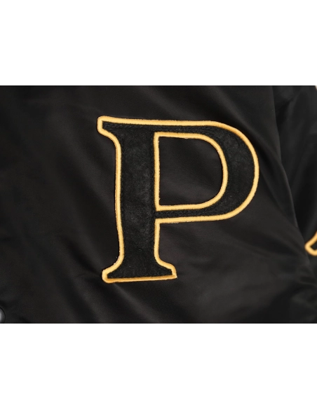 Prada baseball jacket with P patch on chest TSK1,Cheap Replica Reps Prada