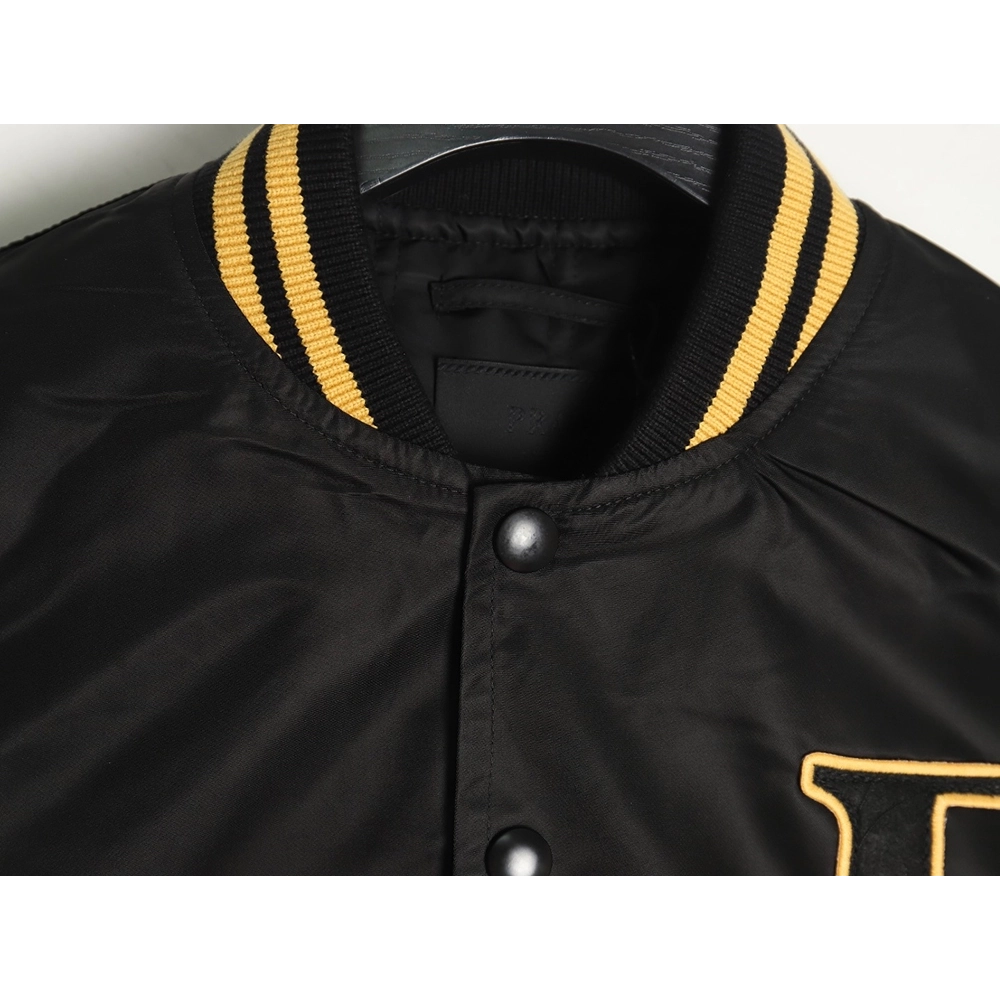Prada baseball jacket with P patch on chest TSK1,Cheap Replica Reps Prada