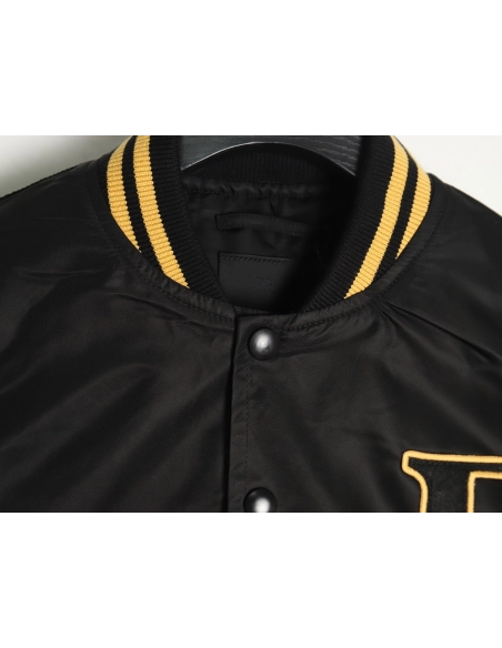 Prada baseball jacket with P patch on chest TSK1,Cheap Replica Reps Prada