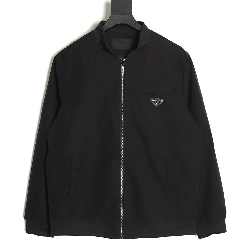Prada back rhinestone logo zipup jacket,Cheap Replica Reps Prada