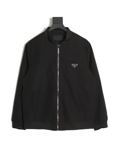 Prada back rhinestone logo zipup jacket,Cheap Replica Reps Prada