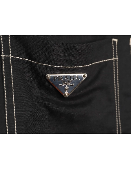 Prada Chambray Pocket Long Sleeve Shirt Jacket TSK1,Cheap Replica Reps Prada