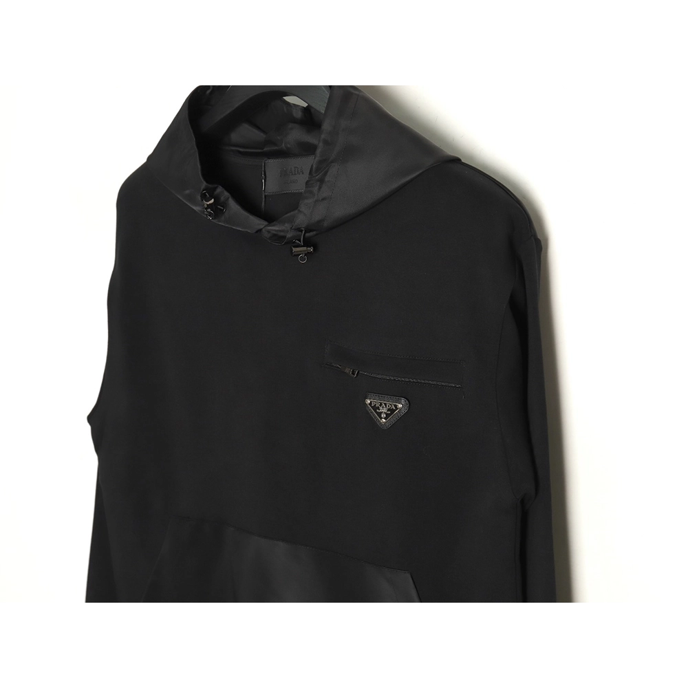Prada nylon panelled hoodie,Cheap Replica Reps Prada